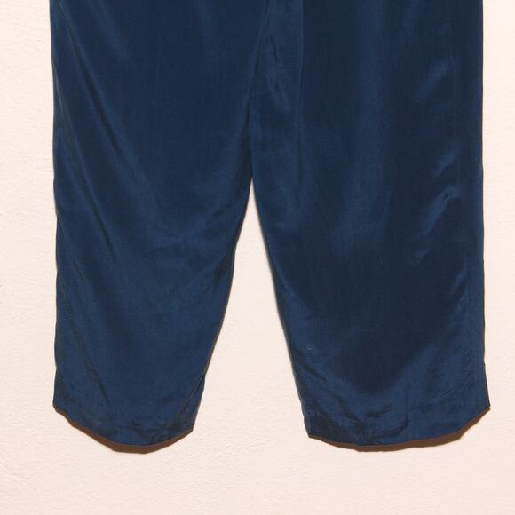 Vintage High Waist Tapered Leg Silk Pants Size 6 Jacqueline Ferrar - Picture 7 of 8